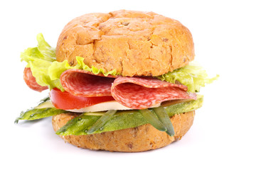 Sandwich with sausage