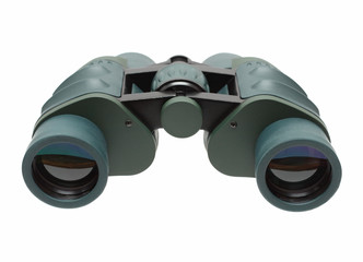 green binoculars
