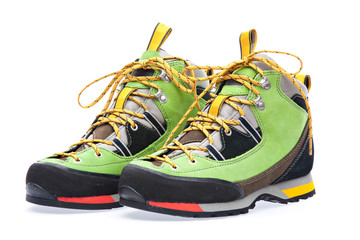 colorful new alpine boots