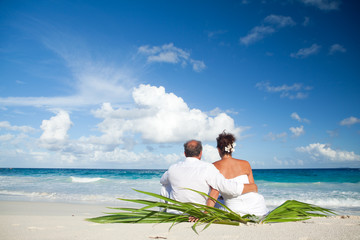 Fototapeta premium honeymoon in paradise