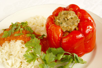 Stuffed bell pepper
