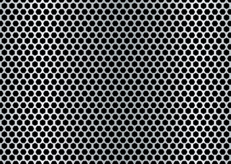 hexagon metal brushed