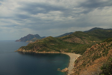 Obraz premium Corsican coast line france