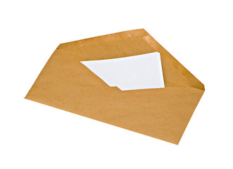 Envelope with letter asking for help