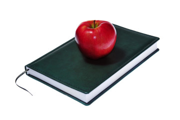 Apple on sketchbook