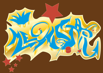 Obraz premium Graffiti Megastar