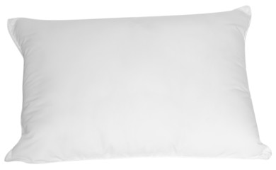 White pillow. Clipping path