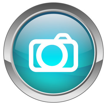 Orb button with Camera symbol (blue)