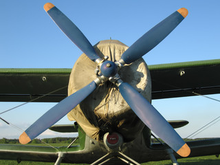 Propeller airplane