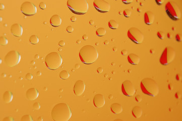 Fototapeta na wymiar aquatic orange drops