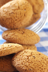 Oatmeal cookies close-up