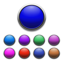 Glass website buttons