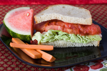 Tomato and Butter Lettuce Sandwich