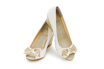 Obraz premium Woman shoes isolated on the white background