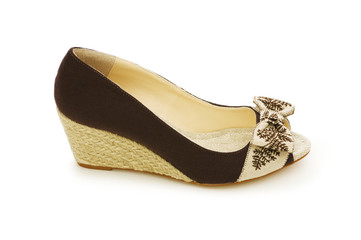 Woman shoes isolated on the white background