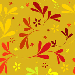 seamless red floral wallpaper