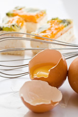 brokenned egg