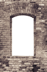 Brick wall and window