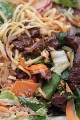 Japanese teriyaki noodle salad