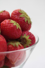 strawberries in a glass