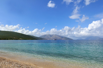 Fototapeta na wymiar landscape with beach