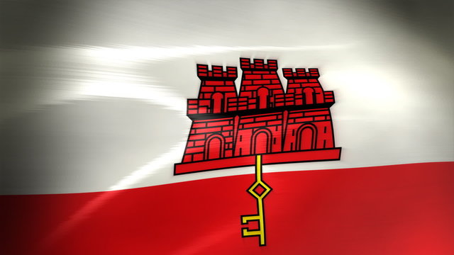 Gibraltar Flag - HD Loop