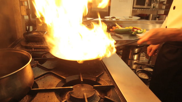 Flambe chef
