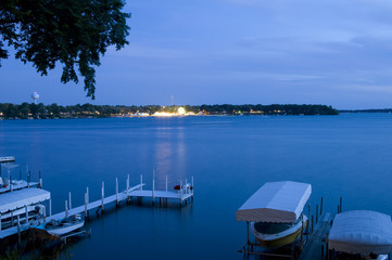 Dusk on Okoboji, Iowa