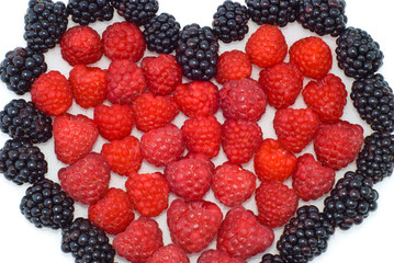 Heart of berries