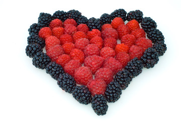 Heart of berries