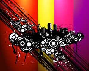 abstract background city