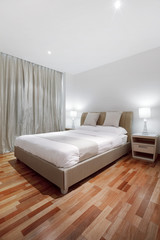 parquet floor in bedroom