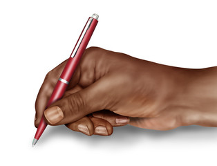 Man signing a document