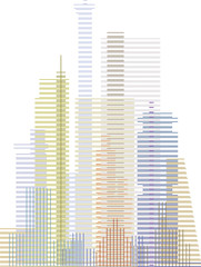 Hochhäuser-Grafik