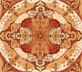 floral carpet vector