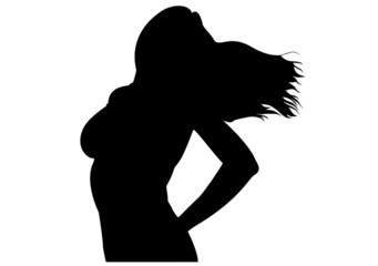 woman silhouette vector