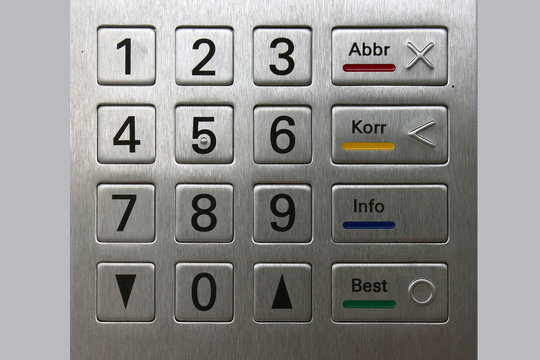 Bankomat Tastatur