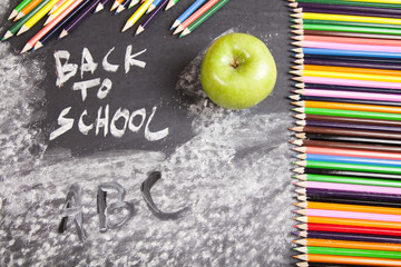 Blackboard & Colour pencils