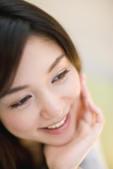 Naklejka premium 女性ポートレート