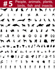 vector silhouettes set. Set # 5