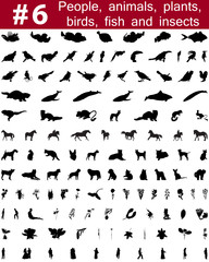 vector silhouettes set. Set # 6