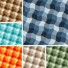 Big collection of seamless plaid patterns. Volume 13