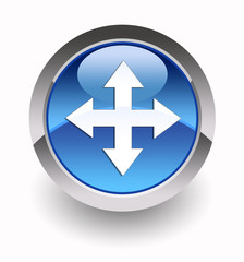 ''Move'' arrow glossy icon