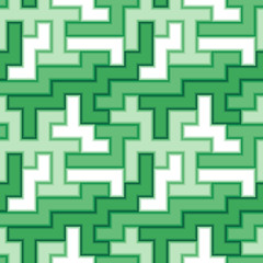 Green tiles. Seamless vector pattern