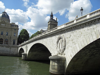 Paris Pont du change - obrazy, fototapety, plakaty
