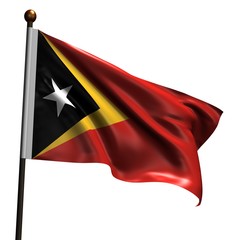 High resolution flag of East Timor