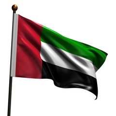Obraz premium High resolution flag of United Arabic Emirates