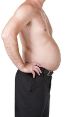 Naklejka premium Fat belly