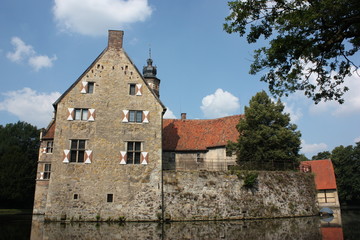 Fototapeta na wymiar Burg Vischering in Lüdinghausen