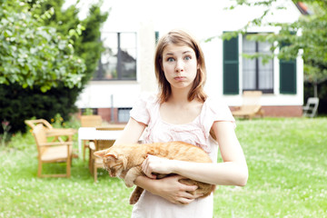 mädchen katze